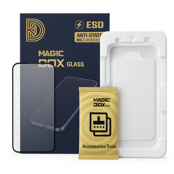 TIERA - ESD Non-Breakable Magic Box HD Tempered Glass For Apple