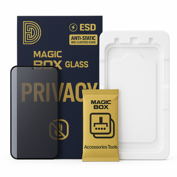 TIERA - ESD Non-Breakable Magic Box Privacy Tempered Glass For Apple