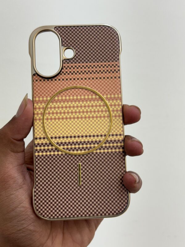 IPhone Trendy PC Half Cut Cases Like Carbon With Magesafe